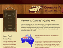 Tablet Screenshot of courtneysqualitymeat.com.au